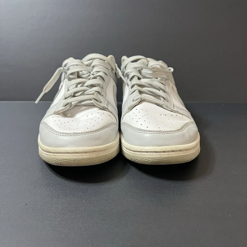 Nike Dunk Low Retro Men's Size 10.5 White Light Grey Sneakers Casual Shoes